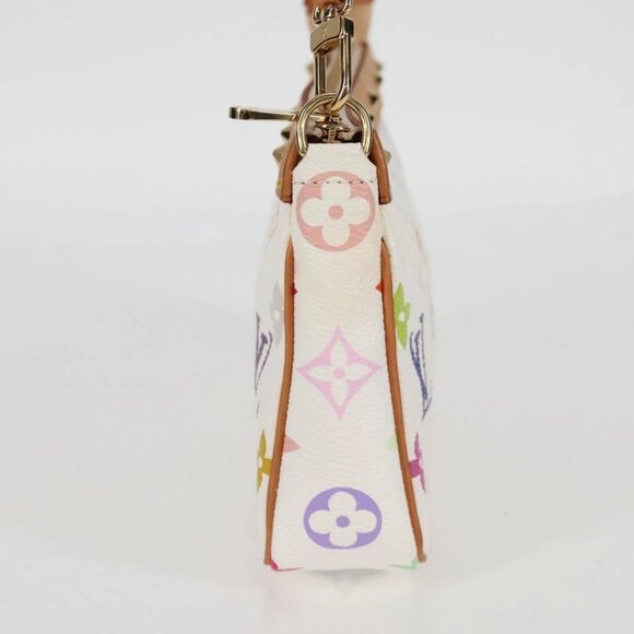 LOUIS VUITTON Multicolor Pochette Accessoires Pouch White M92649 Auth 128866V - Picture 5 of 15